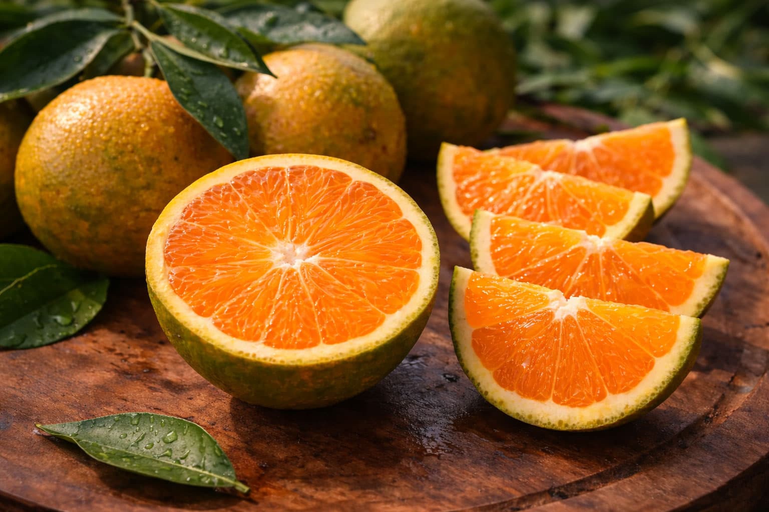 Cận cảnh trái cam theo mùa