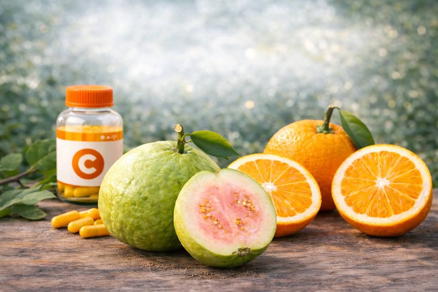 Ổi là một trong những loại trái cây thường được nhắc đến vì giàu Vitamin C